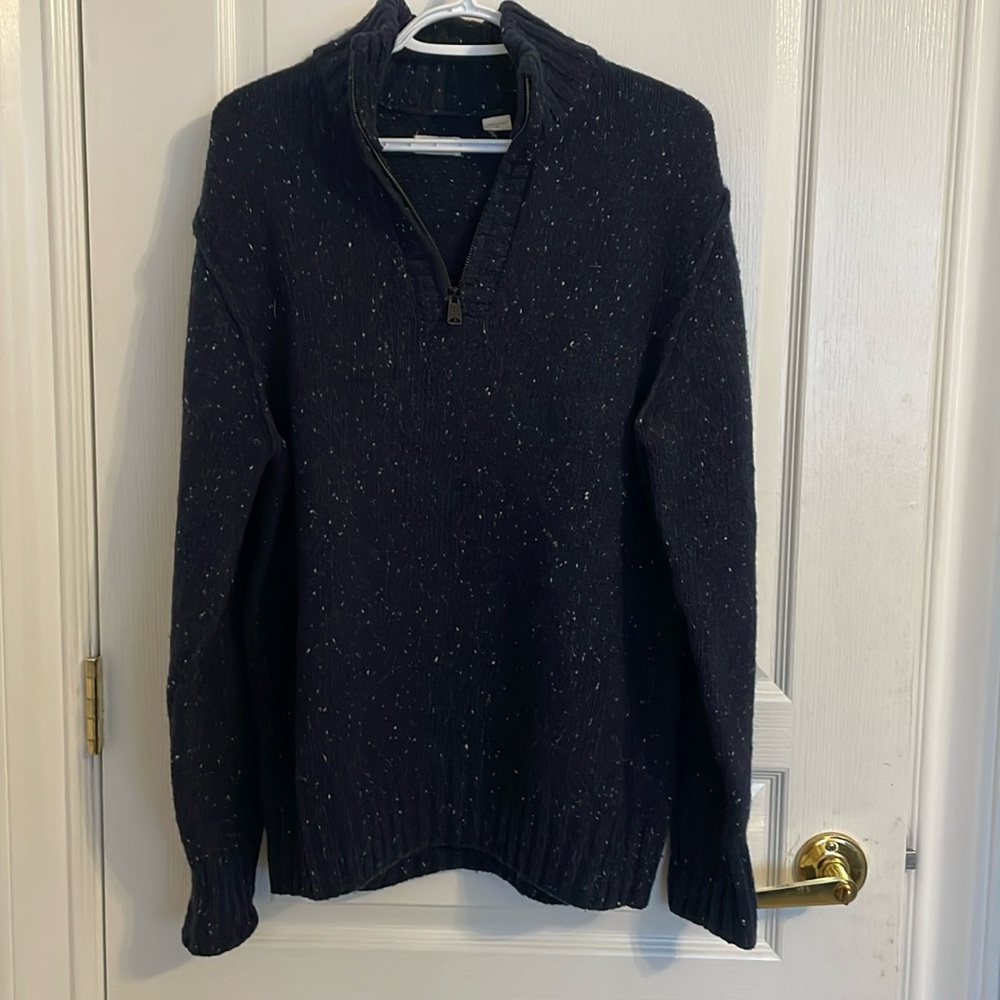 Tommy 1/4 zip wool turtle neck sweater